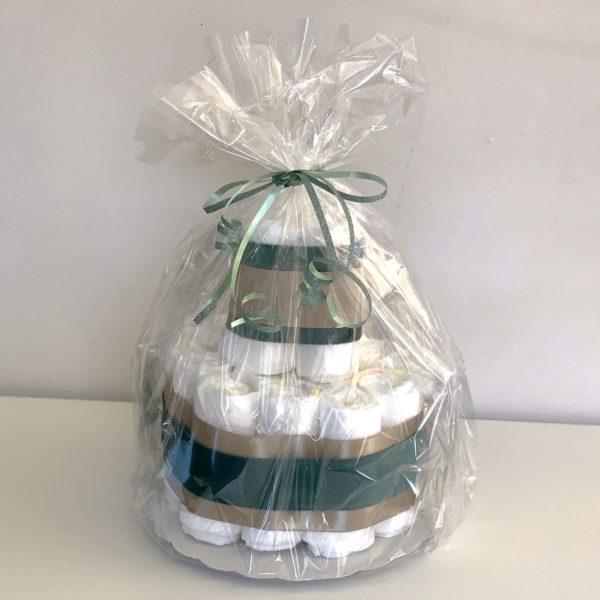 Pampertaart - Luiertaart groen - unisex - meisje/jongen